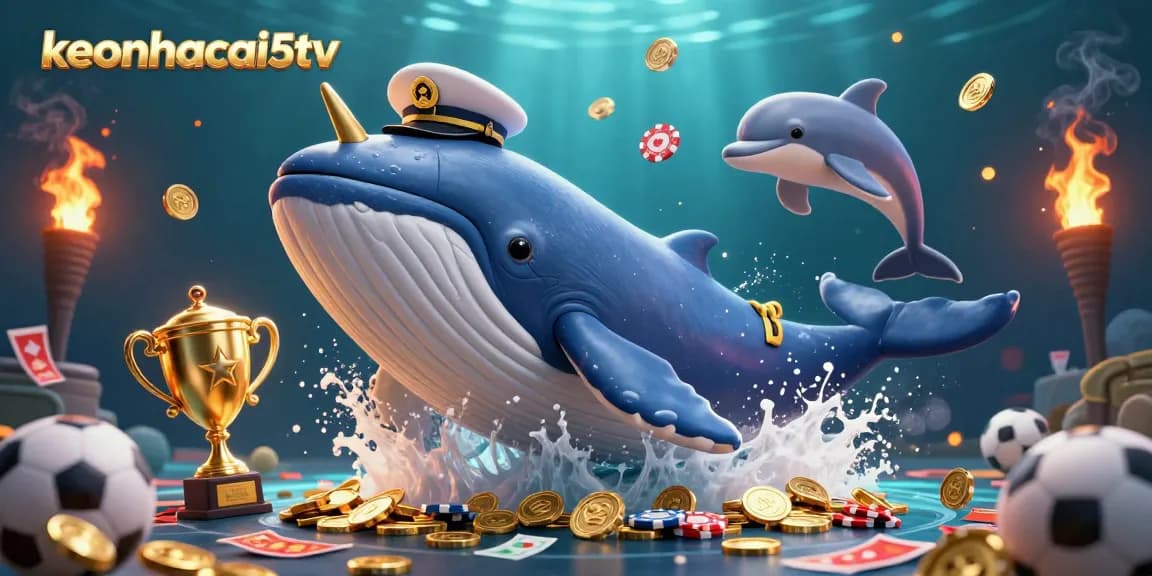 Engage in thrilling sports betting with keonhacai5tv while witnessing an epic 3D aquatic spectacle.