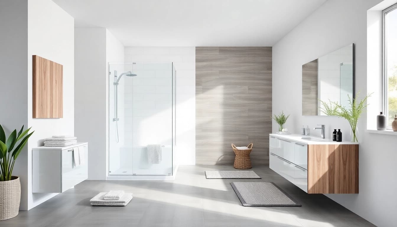Entdecken Sie die stilvollen Produkte der sonni sanitär GmbH in einem modernen Badezimmer-Setup.