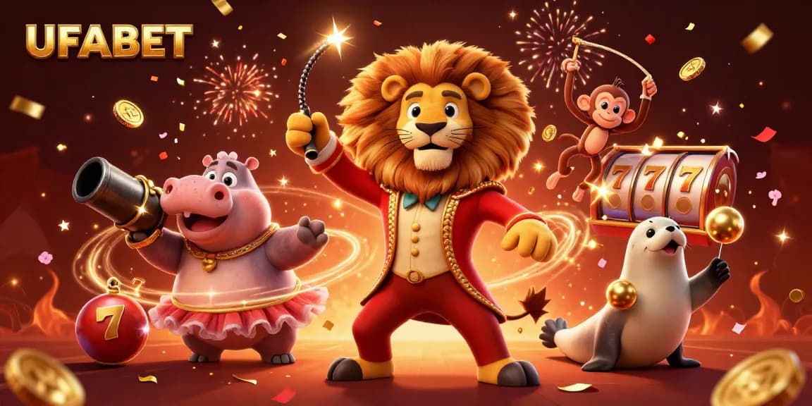 Win big with UFABET's spirited casino games featuring a circus fun theme!