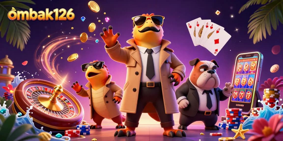 Join ombak126 for thrilling casino escapades featuring playful raptors in disguise amidst gems and excitement.