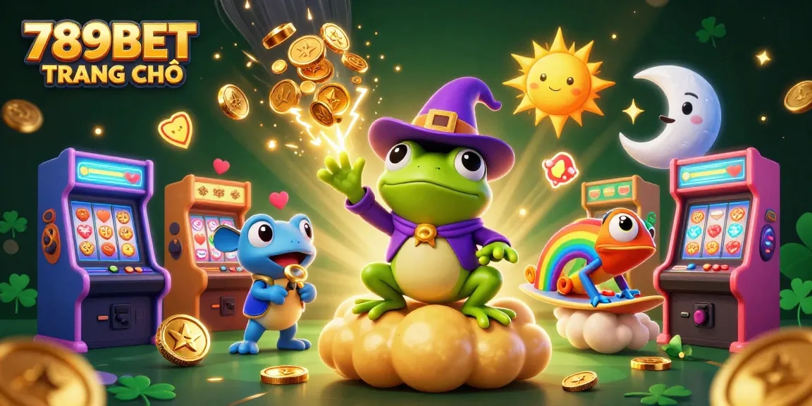 Join the fun at 789BET TRANG CHỦ with a thrilling casino adventure featuring vibrant characters and games.