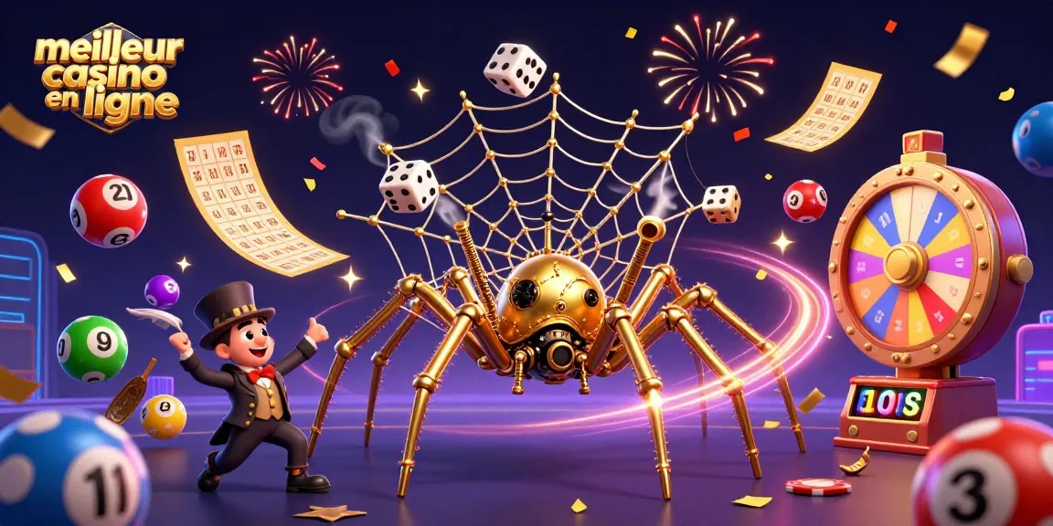 Gagnez gros avec le meilleur casino en ligne grâce à cette illustration dynamique pleine de surprises.