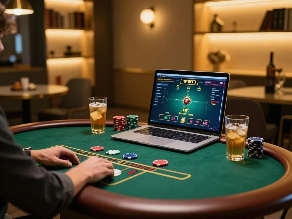 Engaging in live dealer blackjack while exploring casino senza licenza adm options in a cozy online setting.