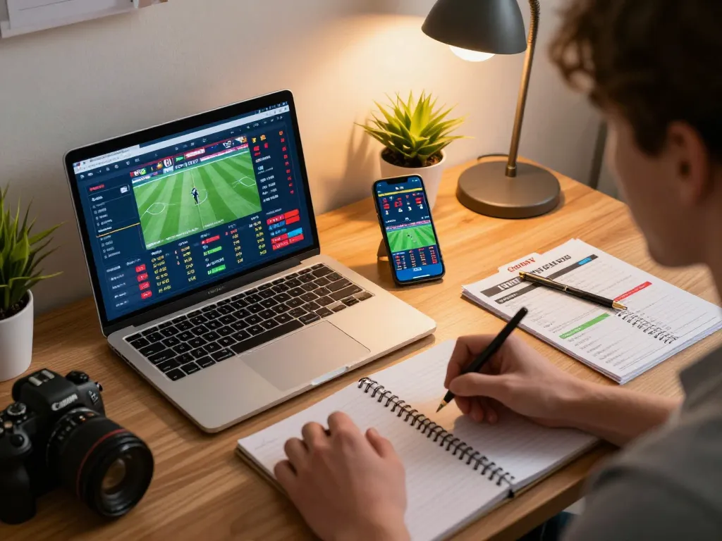 Engaging in live sports betting on Canada online casinos reddit with a laptop and smartphone.