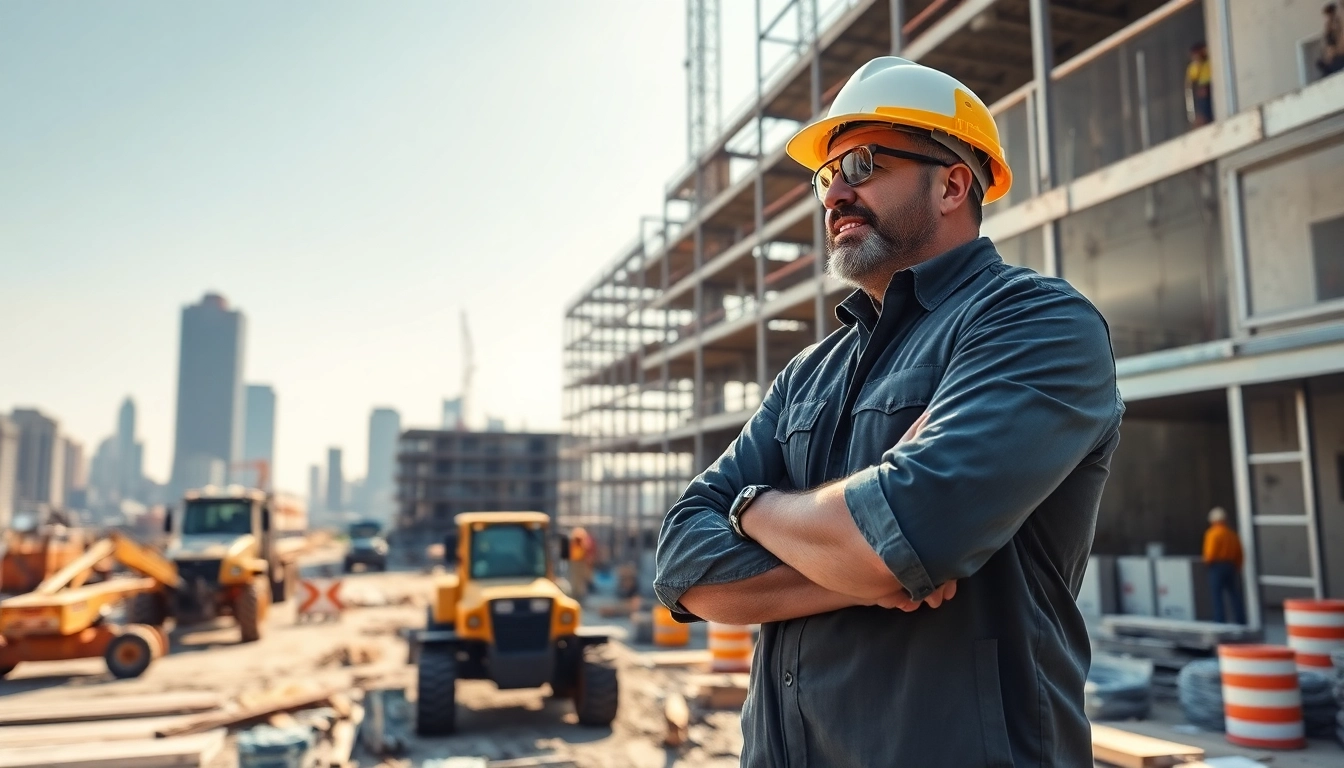 Manhattan General Contractor managing a busy construction site with skilled workers and equipment.
