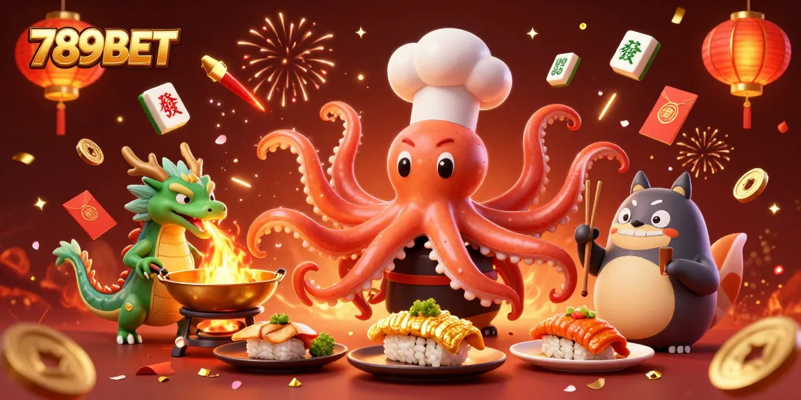 Experience thrilling gaming at 789BET with a vibrant 3D taco chef scene full of excitement.