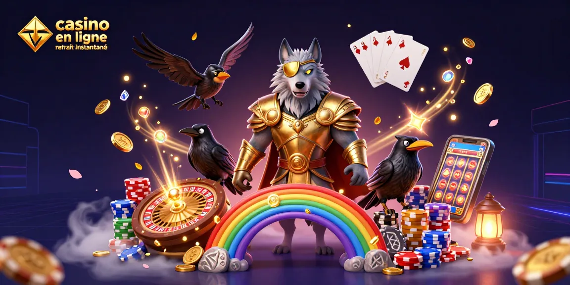 Plongez dans l'univers du jeu avec le casino en ligne retrait instantané, comprenant un loup Odin et des montants frappants.