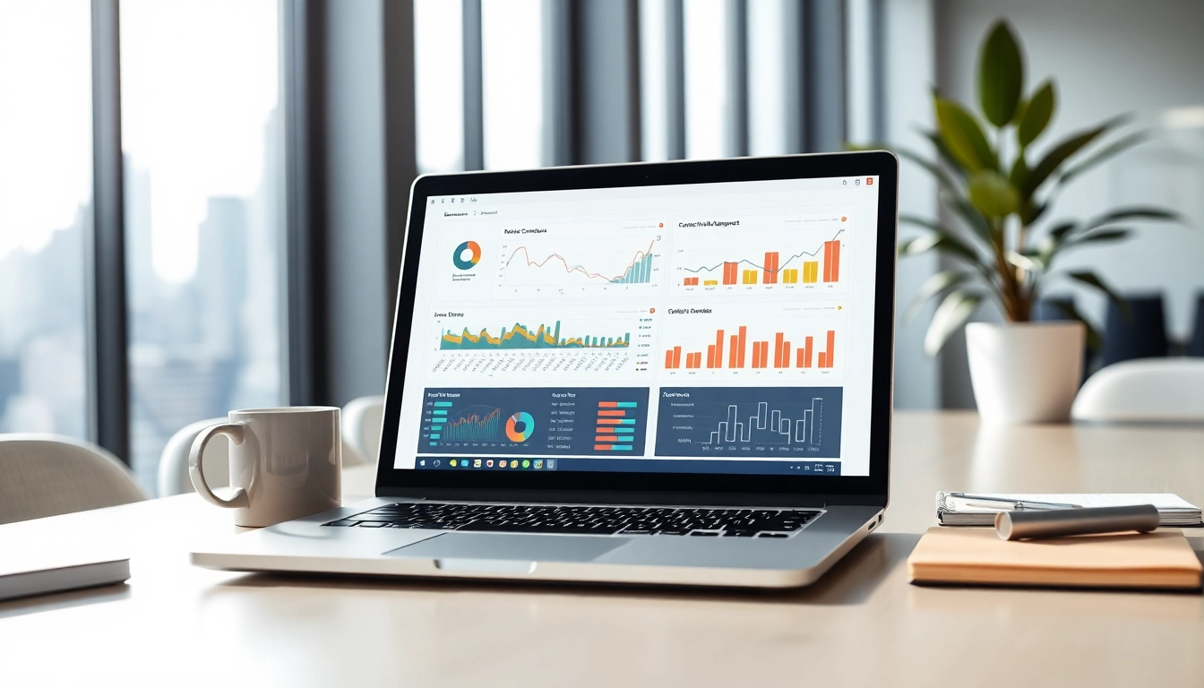 Streamlined contract management interface on a sleek laptop promoting efficient Contract Management.