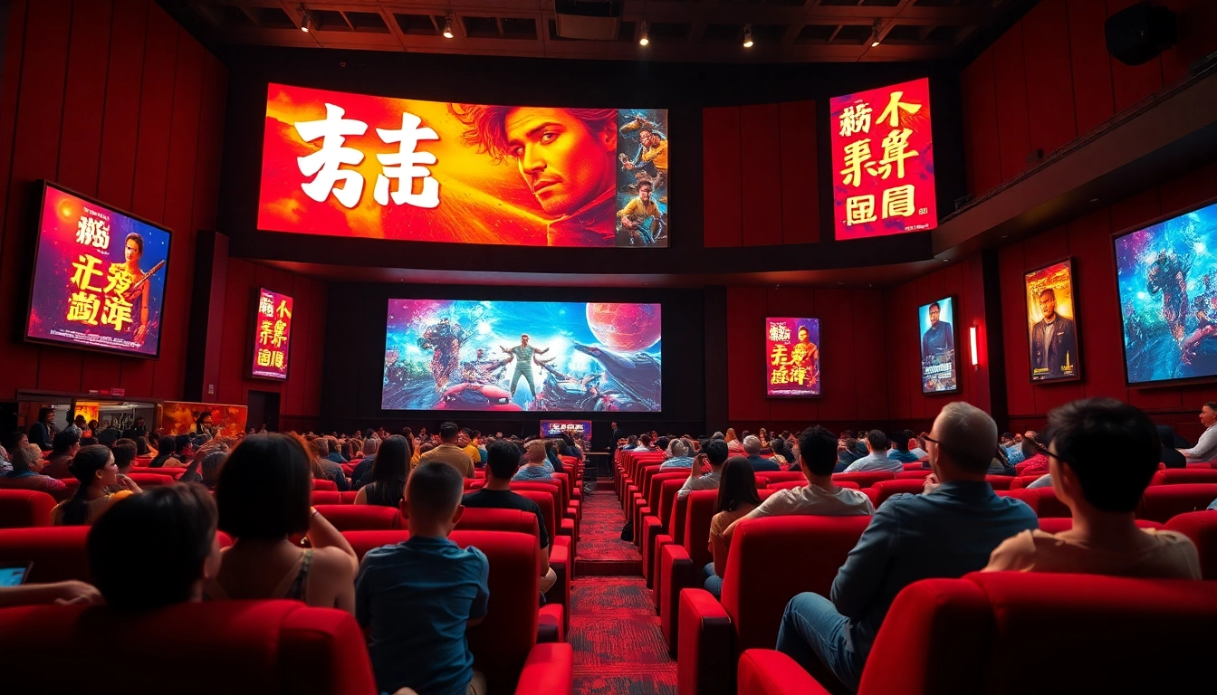 ดูหนัง ในโรงภาพยนตร์ที่เต็มไปด้วยบรรยากาศที่มีชีวิตชีวา
