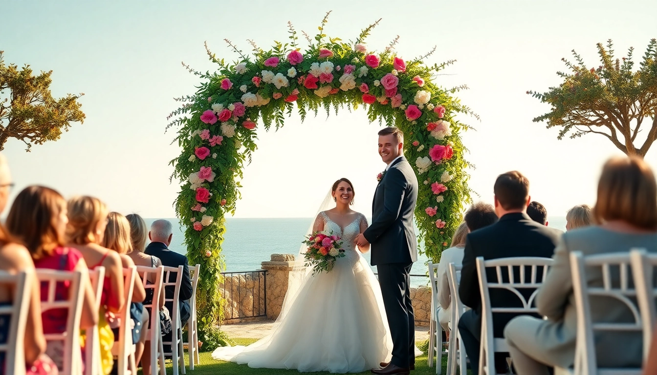 Carmel wedding photography capturing a couple exchanging vows surrounded by nature's beauty.