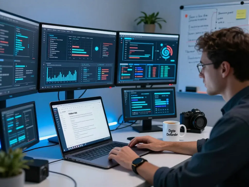Cybersecurity analysis of hidden wiki tor links in a tech workspace.