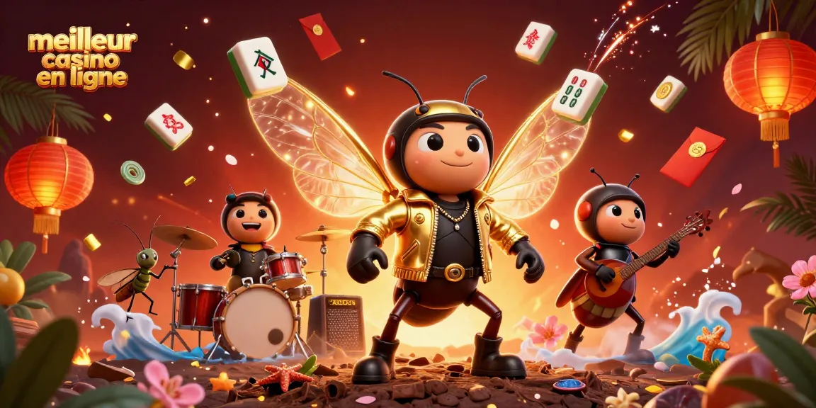 Découvrez le meilleur casino en ligne avec le rockstar de la cigale et des éléments de jeu colorés.
