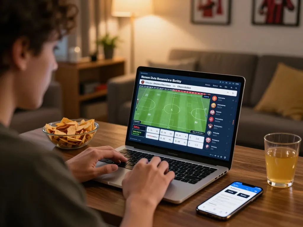 Exciting betting action on Nhận Định Sunderland vs Burnley with live odds visible on a laptop.