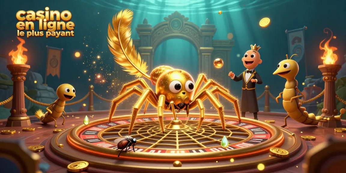 Placer des paris amusants au casino en ligne le plus payant avec une illustration colorée et dynamique.