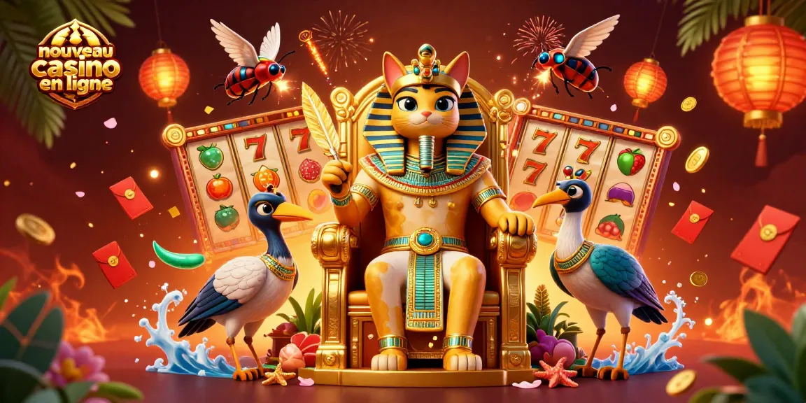 Découvrez les concepts passionnants d'un nouveau casino en ligne avec une illustration vivante des jeux de machines à sous.