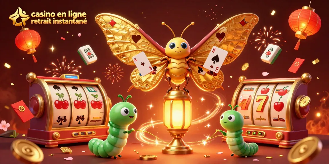 Jouer dans un casino en ligne retrait instantané avec des créatures fantastiques illuminées et des symboles dorés.