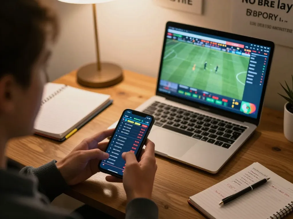 Person actively using g28 com mobile app for live sports betting with dynamic odds displayed