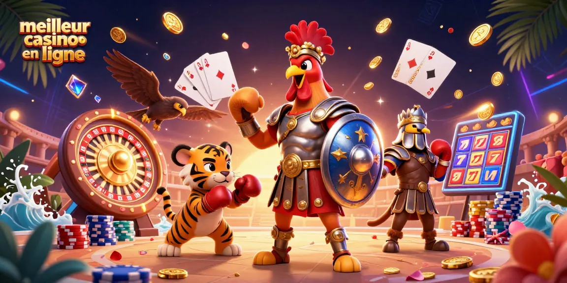 Découvrez le meilleur casino en ligne avec des personnages de gladiateur et des éléments de jeu captivants.