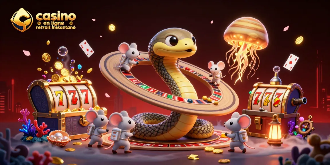 Casinos en ligne retrait instantané : personnages jouant autour d'une roulette cosmique dans un univers coloré