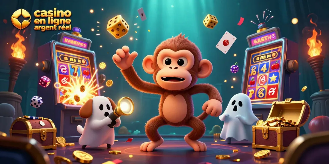 Jouez à des jeux de casino en ligne argent réel avec un monkey ludique jonglant au casino