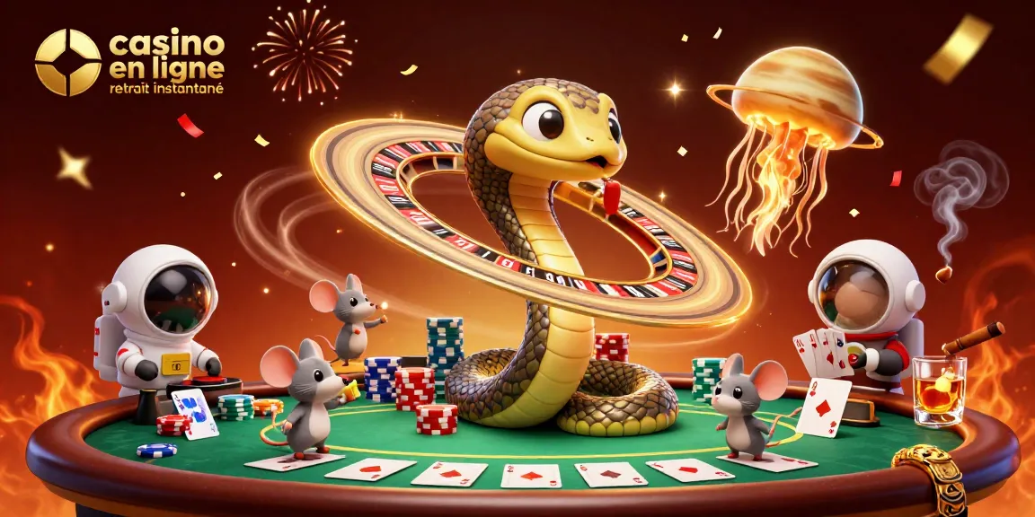 Miser sur le casino en ligne retrait instantané avec des astronautes pariant sur les anneaux de Saturne.