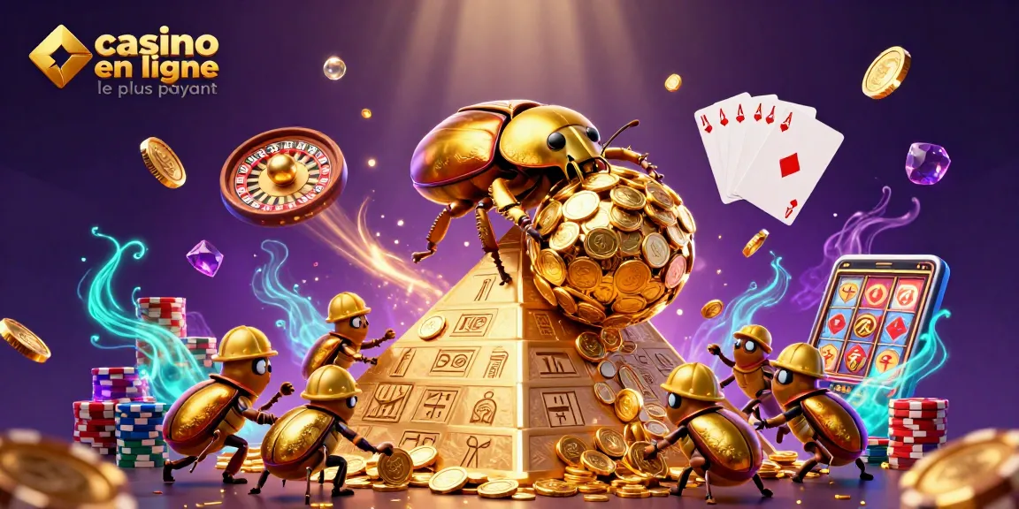 Célébrez le casino en ligne le plus payant avec des images dynamiques de machines à sous et de pièces d'or