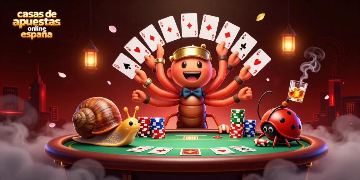 Captura la emoción en las casas de apuestas online España con personajes vibrantes y elementos de juego.