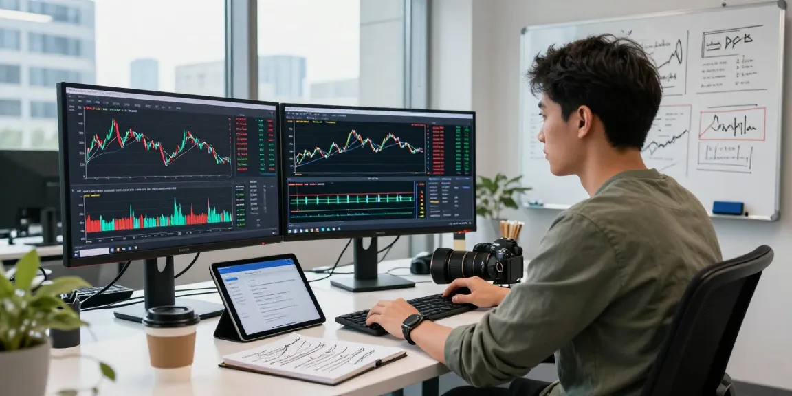 Farm product backtesting API showcased in a dynamic forex trading workspace emphasizing real-time data and developer productivity.
