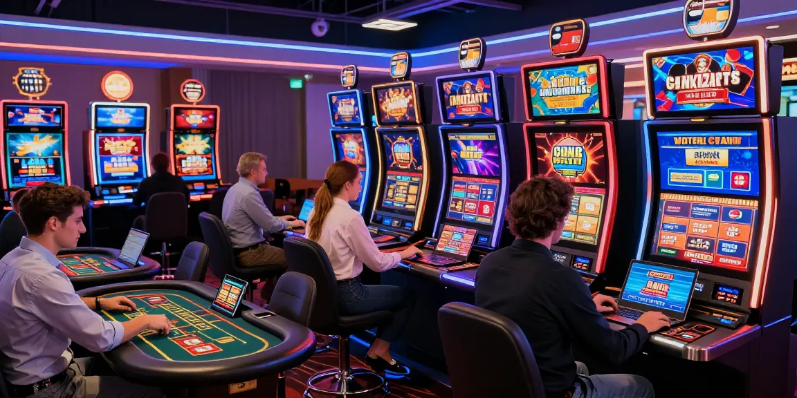 Players exploring credit card casinos at spinysoft.co.uk, showcasing vibrant graphics and exciting games.