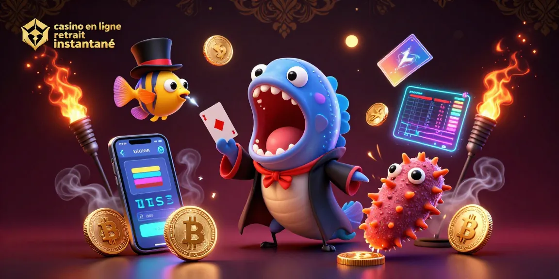 Jouer dans un casino en ligne retrait instantané avec des créatures marines et des éléments financiers captivants.