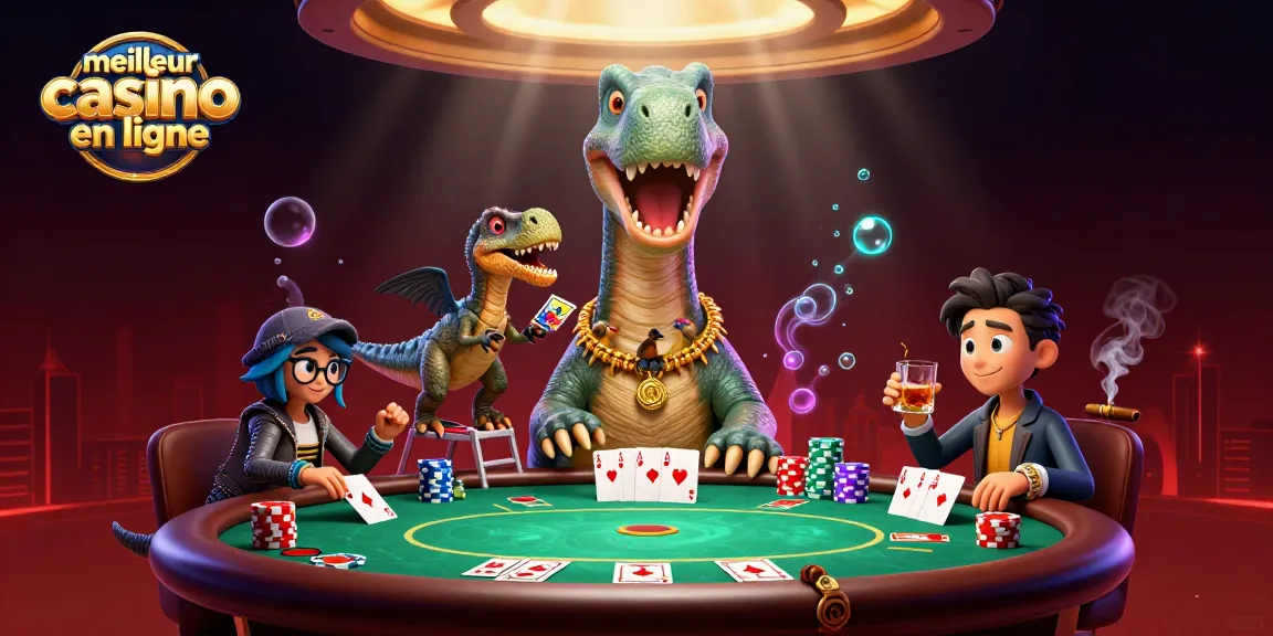 Jouer au meilleur casino en ligne avec des cartes et des jetons colorés.