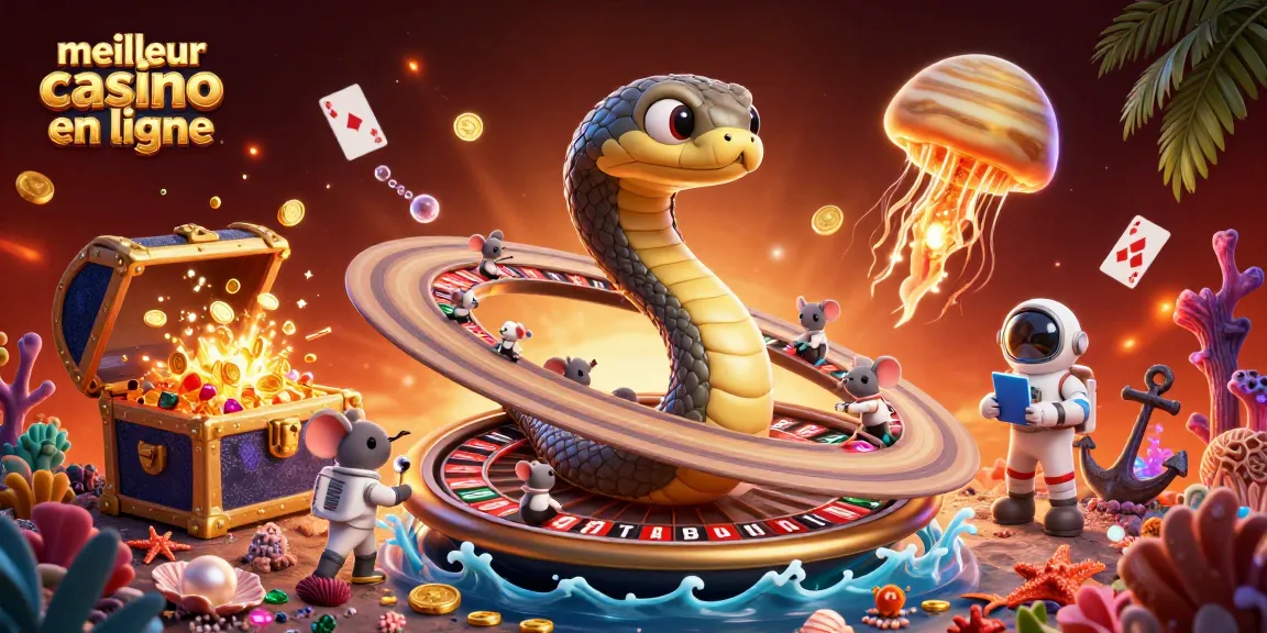 Jouez au meilleur casino en ligne avec des astronautes pariant sur des segments de roulette.