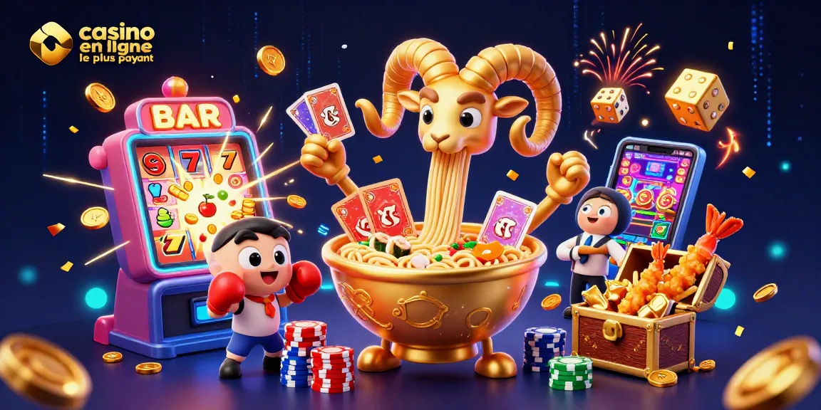 Participez à l'action du casino en ligne le plus payant avec un bol de ramen géant et des cheerleaders tempura.
