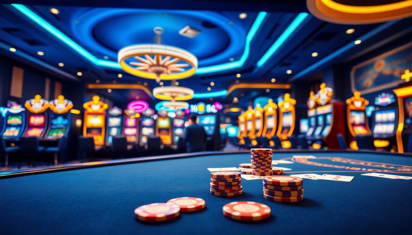Experience the excitement of Non Uk Casino 2025 with luxurious gaming tables and vibrant slots.