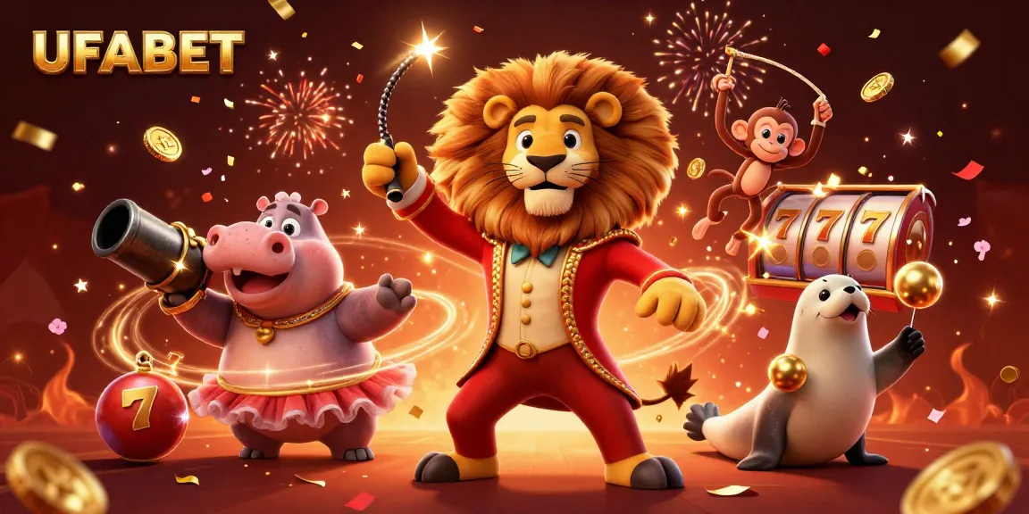 Win big with UFABET's spirited casino games featuring a circus fun theme!