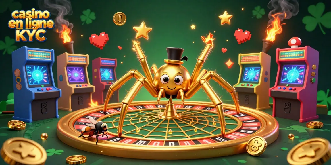 Casino en ligne sans KYC : misez avec le charme d'une toile d'araignée dorée en plein jeu.