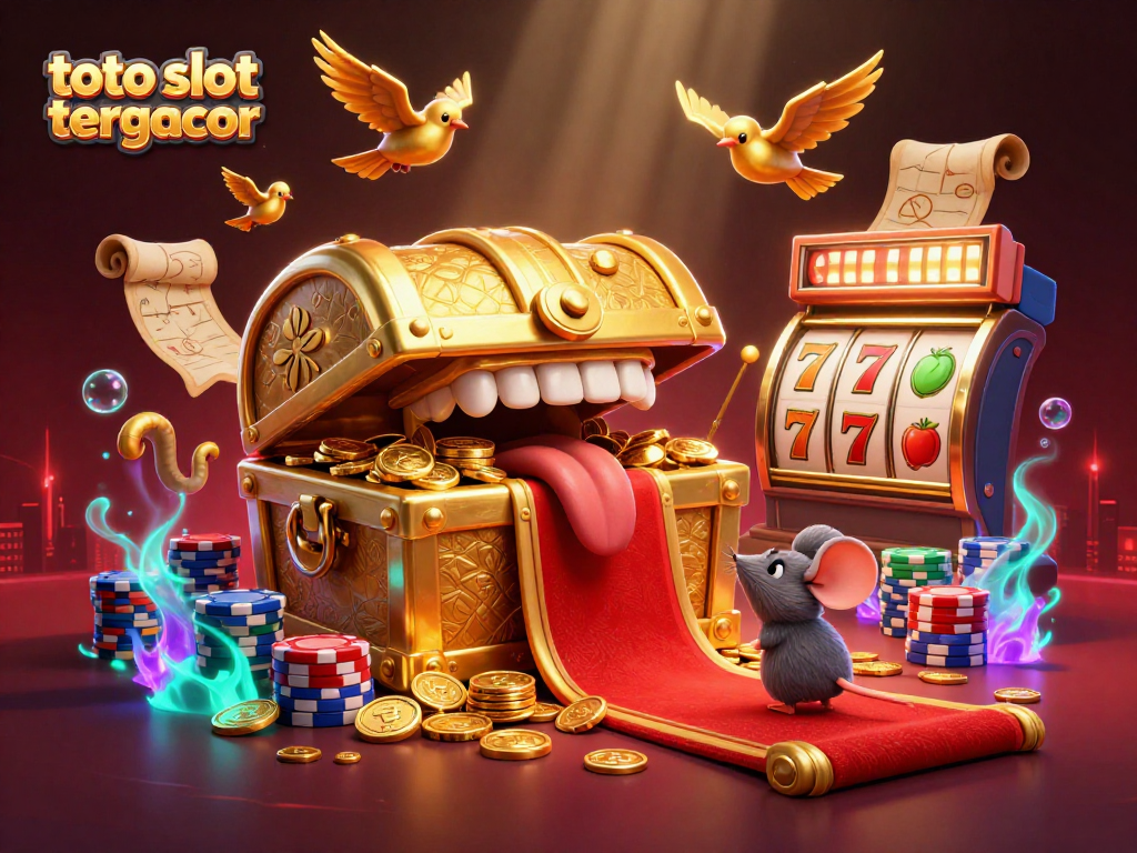 Spin the reels on toto slot tergacor to win big with golden treasures and colorful casino elements!
