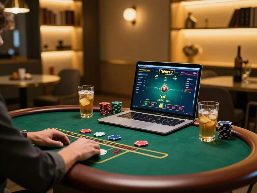 Engaging in live dealer blackjack while exploring casino senza licenza adm options in a cozy online setting.