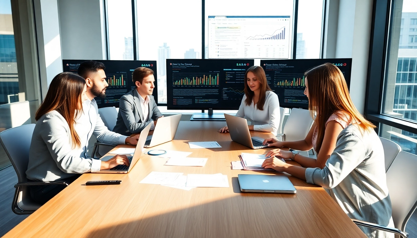 SEO Agency Clearwater team collaborating in a modern office to boost online visibility.