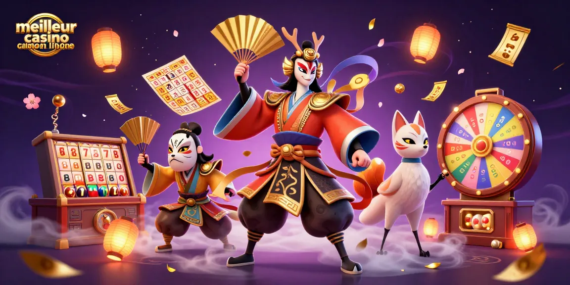 Illustration spectaculaire du meilleur casino en ligne avec des éléments de jeu captivants.