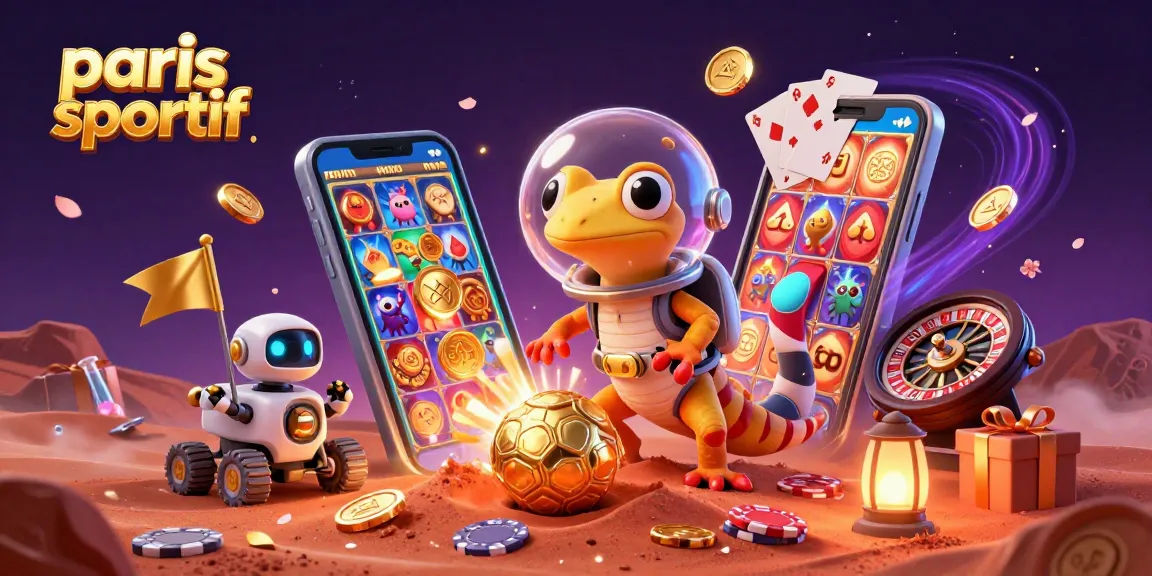 Pari sportif : découvrez un casino doré sur Mars avec un gécko et un robot.