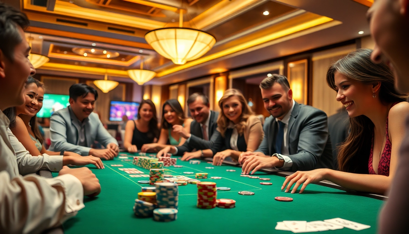 Erleben Sie den casino bonus ohne einzahlung neu bei einem aufregenden Spieltisch mit Spielern.