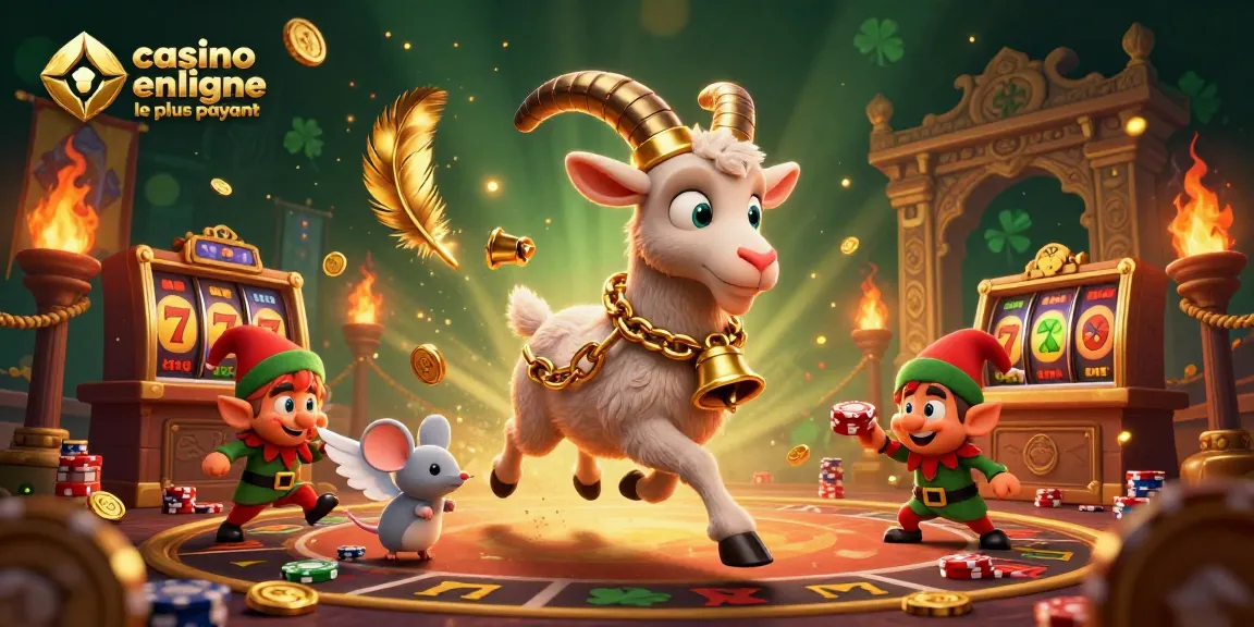 Une scène animée au casino en ligne le plus payant avec des personnages fantastiques et des éléments de jeu captivants.