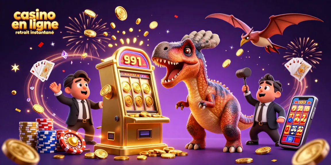 Expérimentez le casino en ligne retrait instantané avec un pachycéphalosaure et un manager ankylosaure.