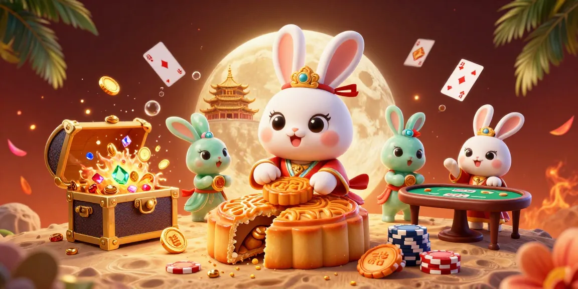 Giocare nei casino sicuri non AAMS con poker chips su una scena lunare vibrante e colorata.