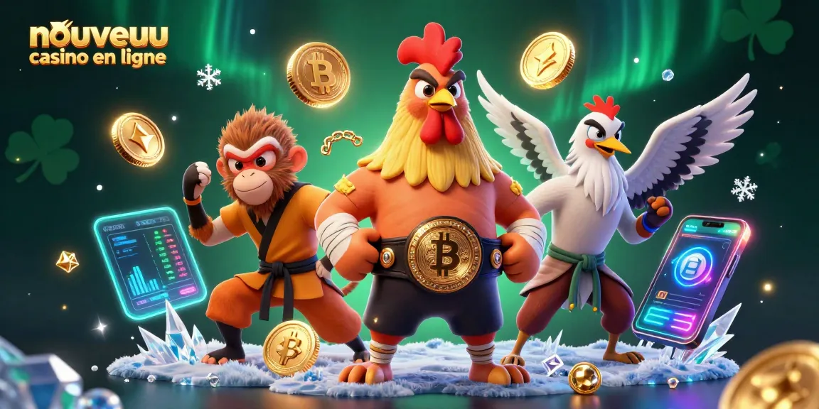 Jouez avec le nouveau casino en ligne enrichi de personnages de combat et de crypto-monnaies scintillantes.