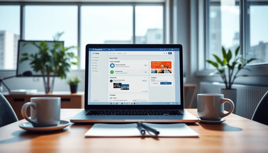Boost engagement with the innovative facebook smm panel in a modern workspace.