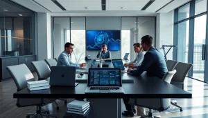 Managed IT for Law Firms Tampa showcased in a modern law office with advanced technology solutions.