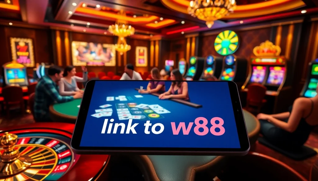 Engage in thrilling gameplay at W88 online casino, featuring vibrant tables and exciting slots.