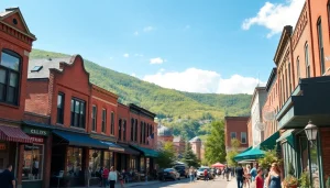 Experience vibrant community life in Clarksburg, showcasing local architecture and activities.